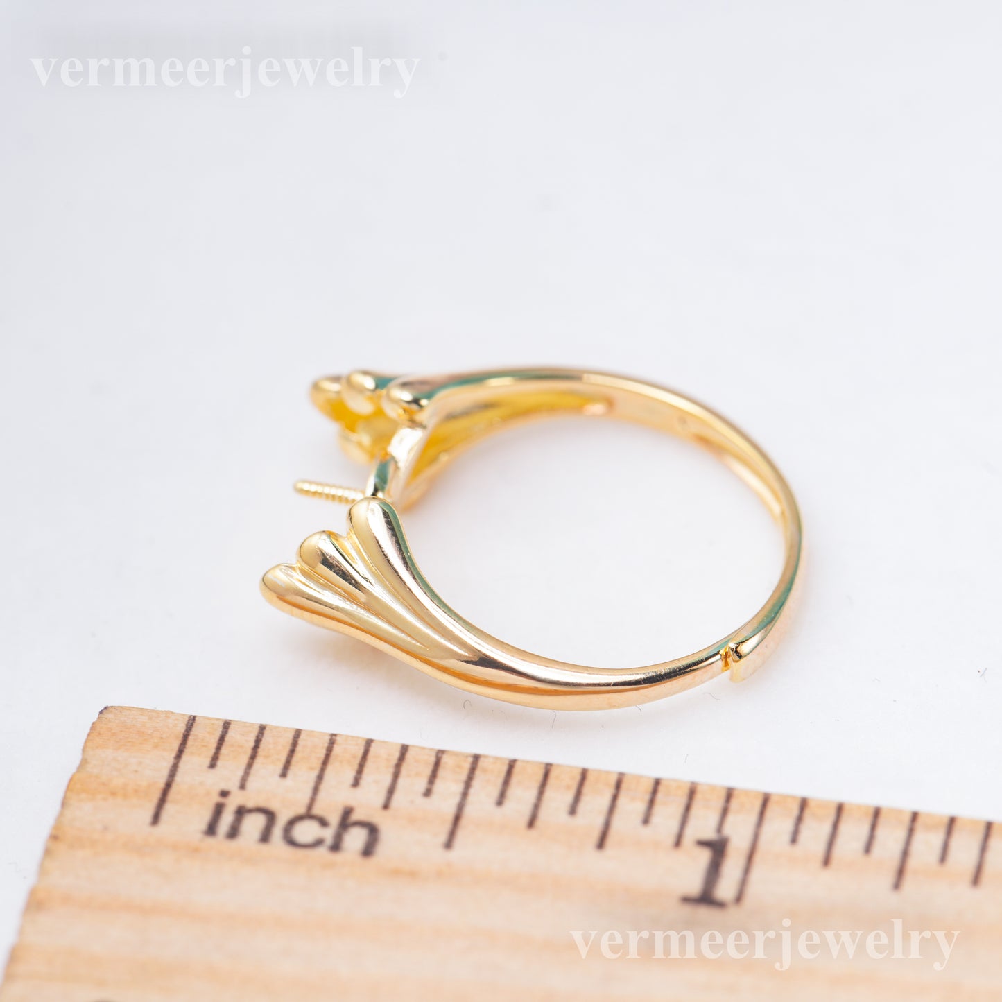 r041028 DIY 6-8mm Natural Freshwater pearl Ring accessory 925 sterling silver Adjustable size engagement jewelry ring for women
