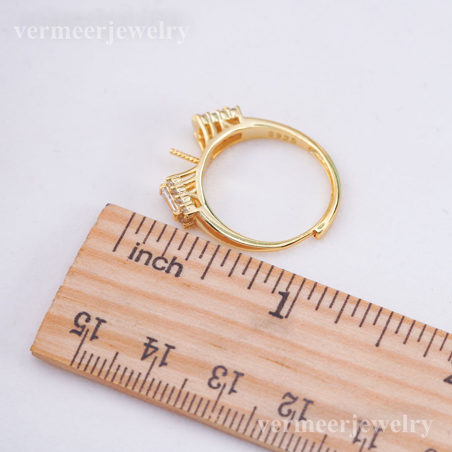re010989 DIY 9-11mm Natural Freshwater pearl Ring accessory 925 sterling silver Adjustable size engagement ring for women