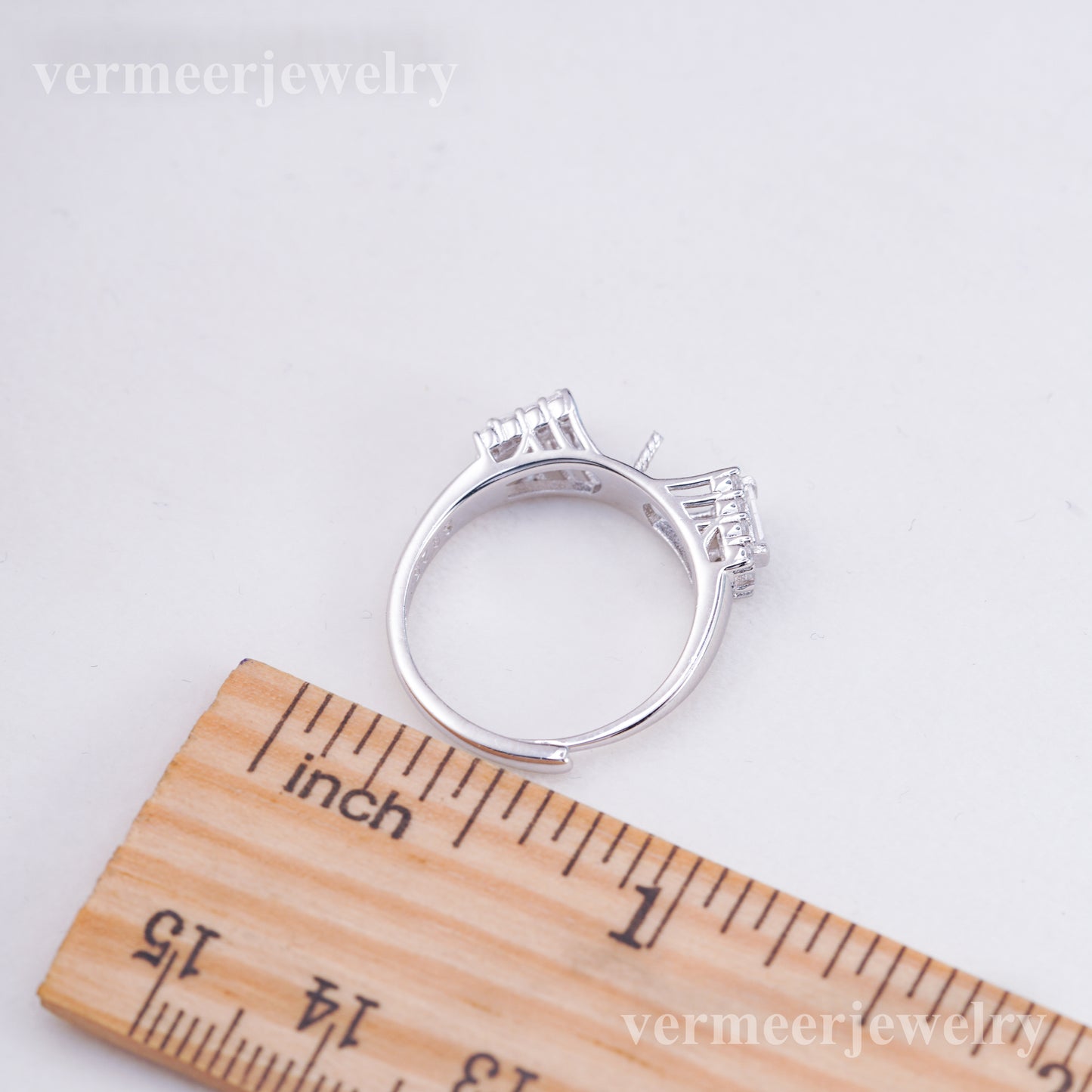 re010989 DIY 9-11mm Natural Freshwater pearl Ring accessory 925 sterling silver Adjustable size engagement ring for women