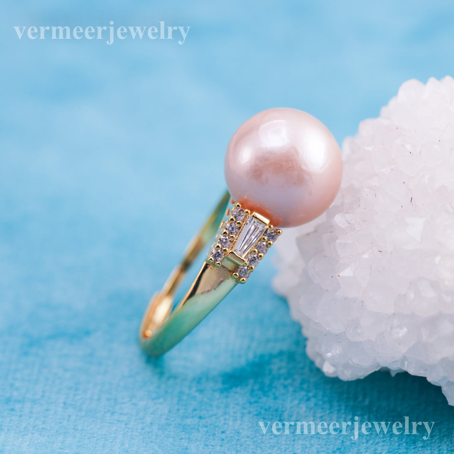 re010989 DIY 9-11mm Natural Freshwater pearl Ring accessory 925 sterling silver Adjustable size engagement ring for women