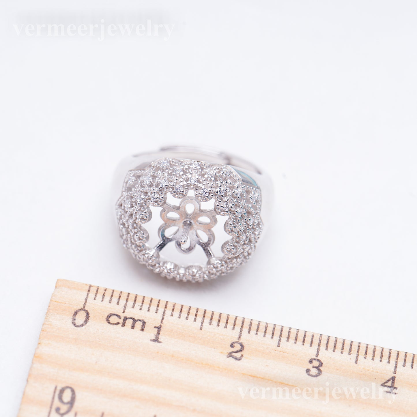 re011005 DIY 9-11mm Natural Freshwater pearl Ring accessory 925 sterling silver Adjustable size engagement ring for women
