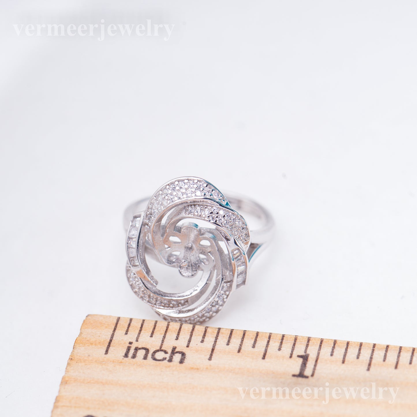 re011043 DIY 9-11mm Natural Freshwater pearl Ring accessory 925 sterling silver Adjustable size engagement ring for women