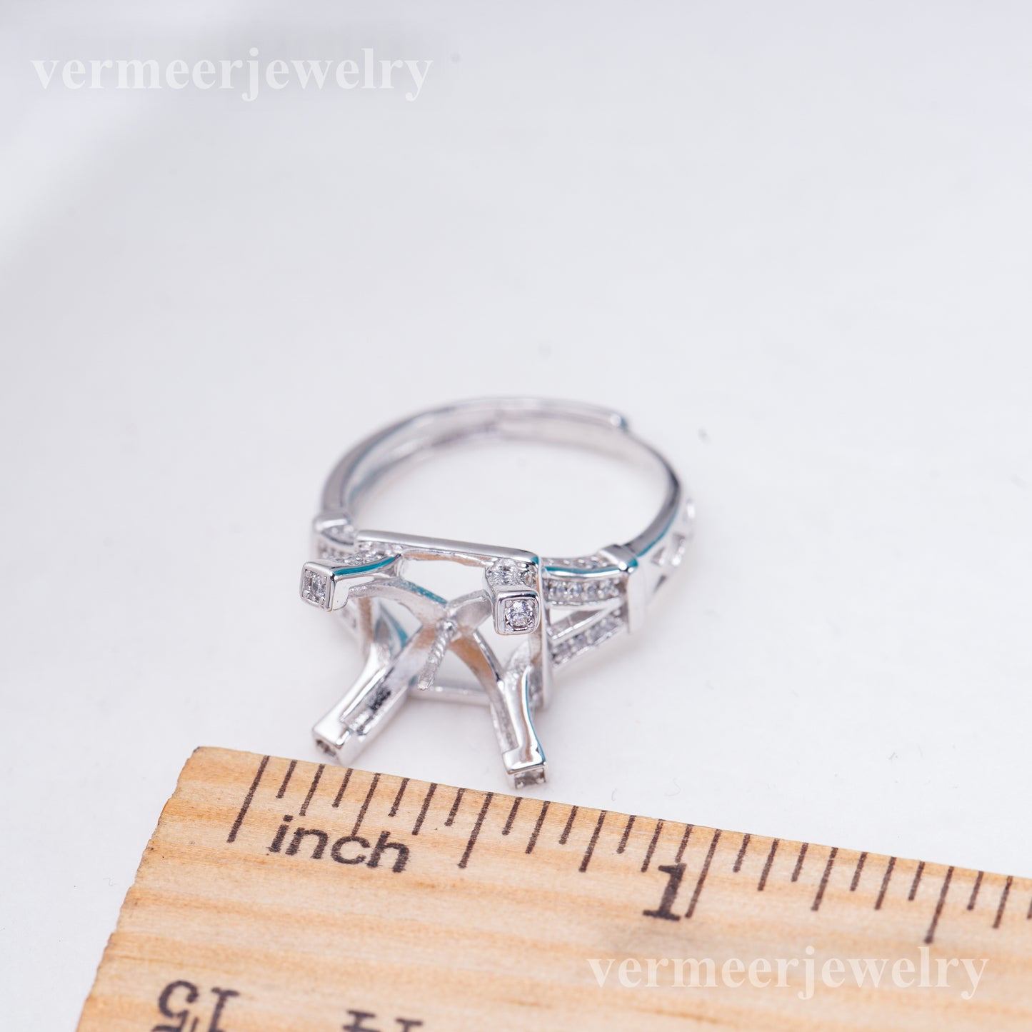 re011048 DIY 9-11mm Natural Freshwater pearl Ring accessory 925 sterling silver Adjustable size engagement ring for women