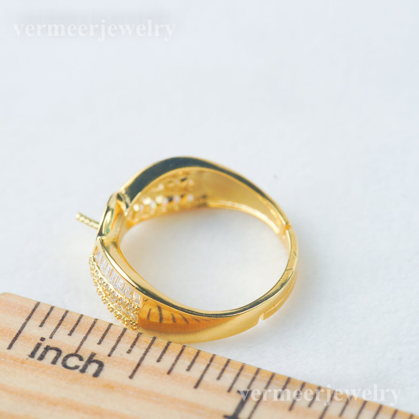 re030977 DIY 9-11mm Natural Freshwater pearl Ring accessory 925 sterling silver Adjustable size engagement ring for women