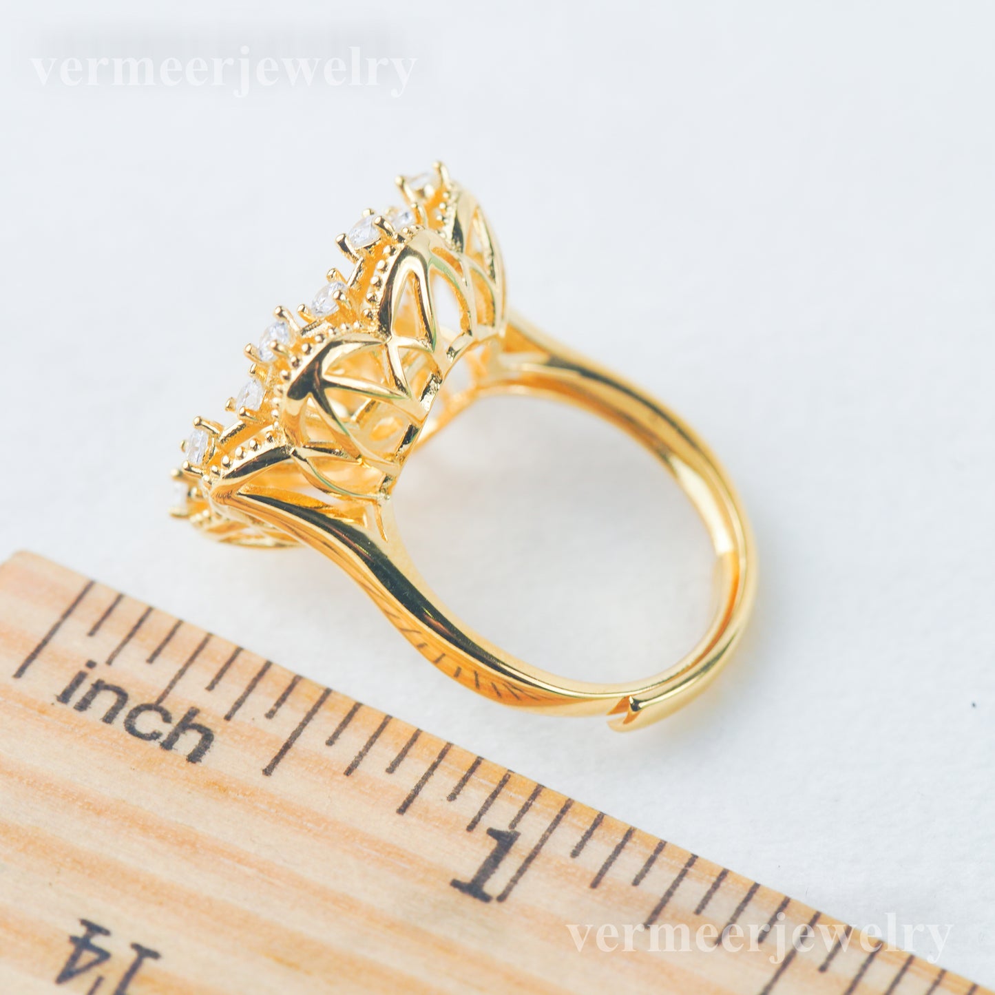 re030978 DIY 9-11mm Natural Freshwater pearl Ring accessory 925 sterling silver Adjustable size engagement ring for women