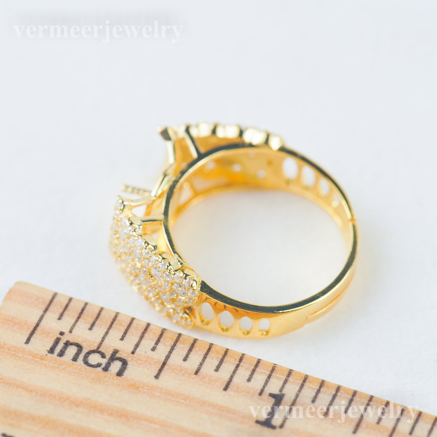 re030981 DIY 9-11mm Natural Freshwater pearl Ring accessory 925 sterling silver Adjustable size engagement ring for women
