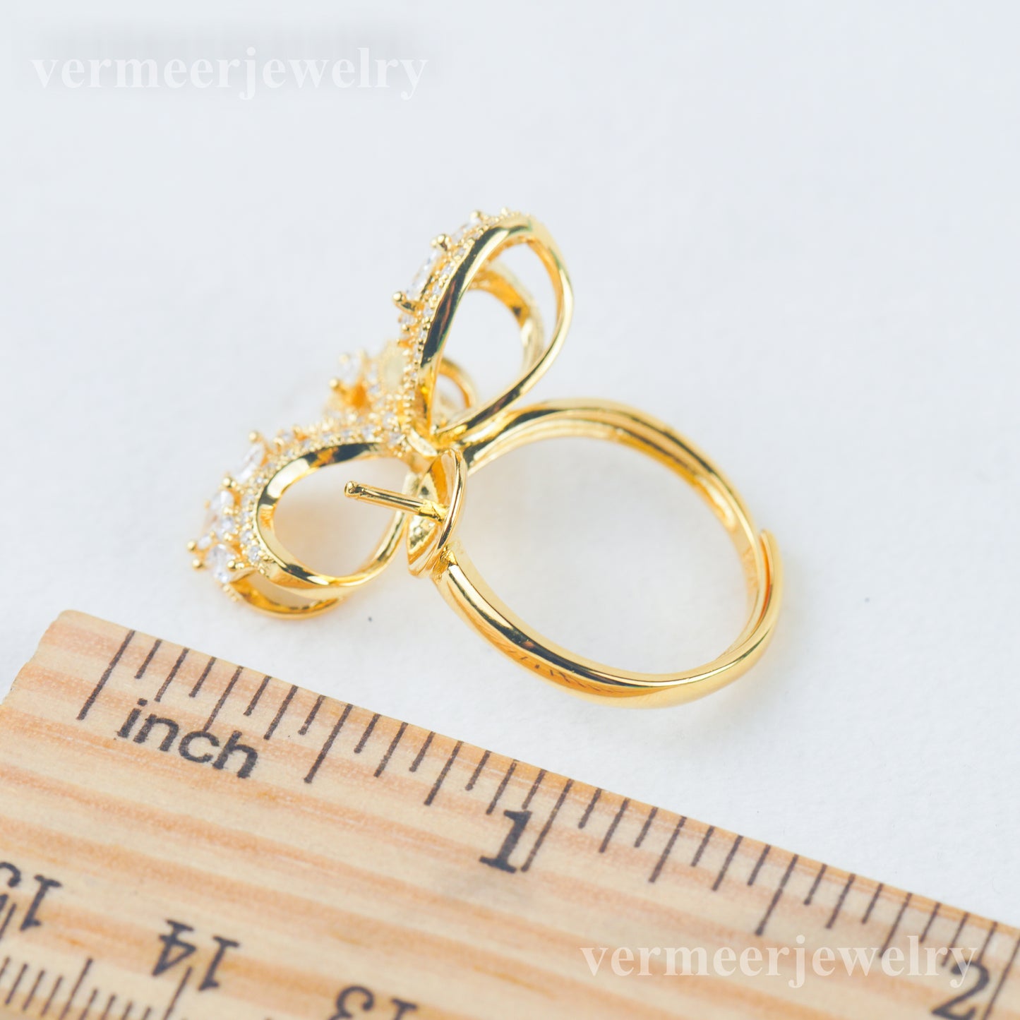 re030982 DIY 9-11mm Natural Freshwater pearl Ring accessory 925 sterling silver Adjustable size engagement ring for women