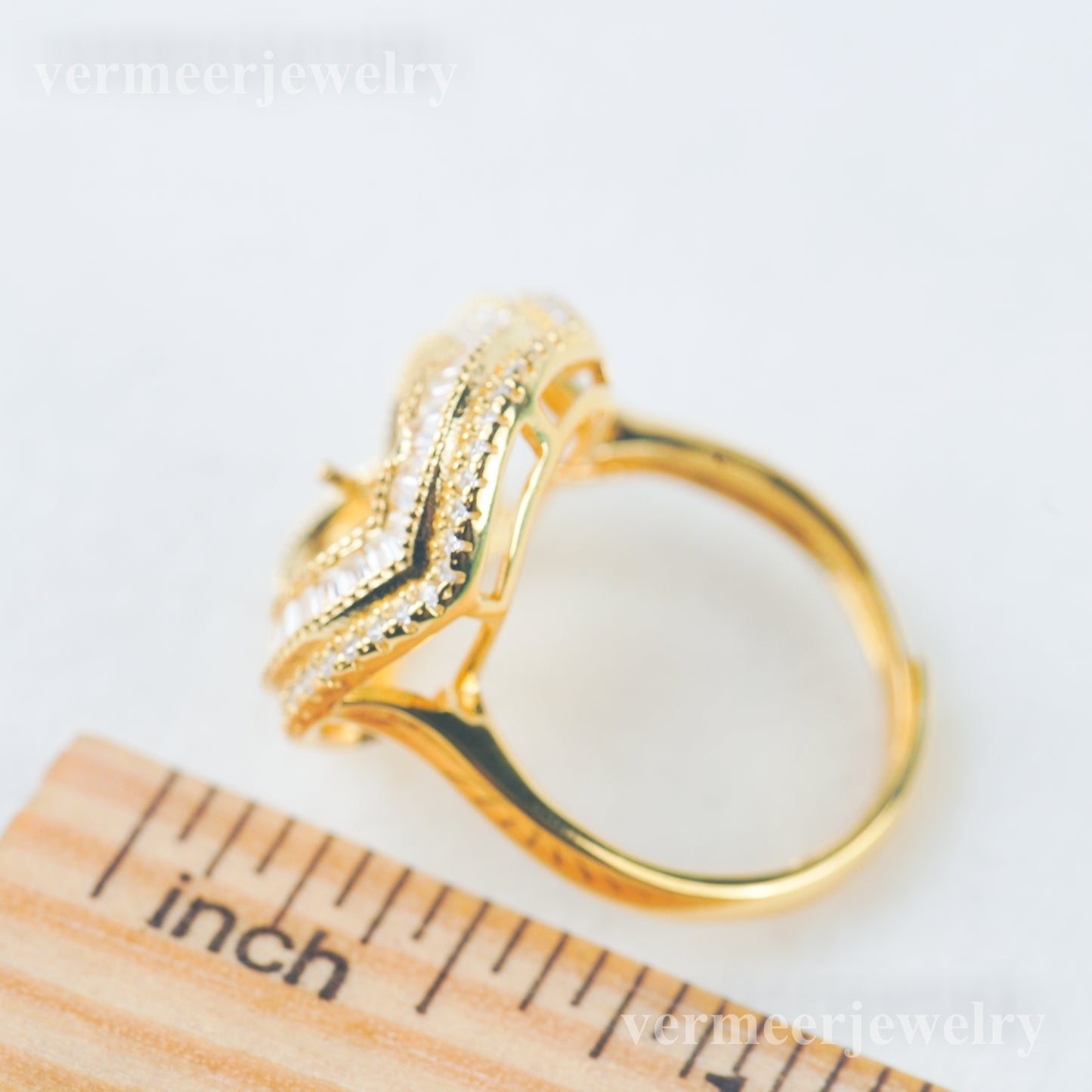 re030983 DIY 9-11mm Natural Freshwater pearl Ring accessory 925 sterling silver Adjustable size engagement ring for women
