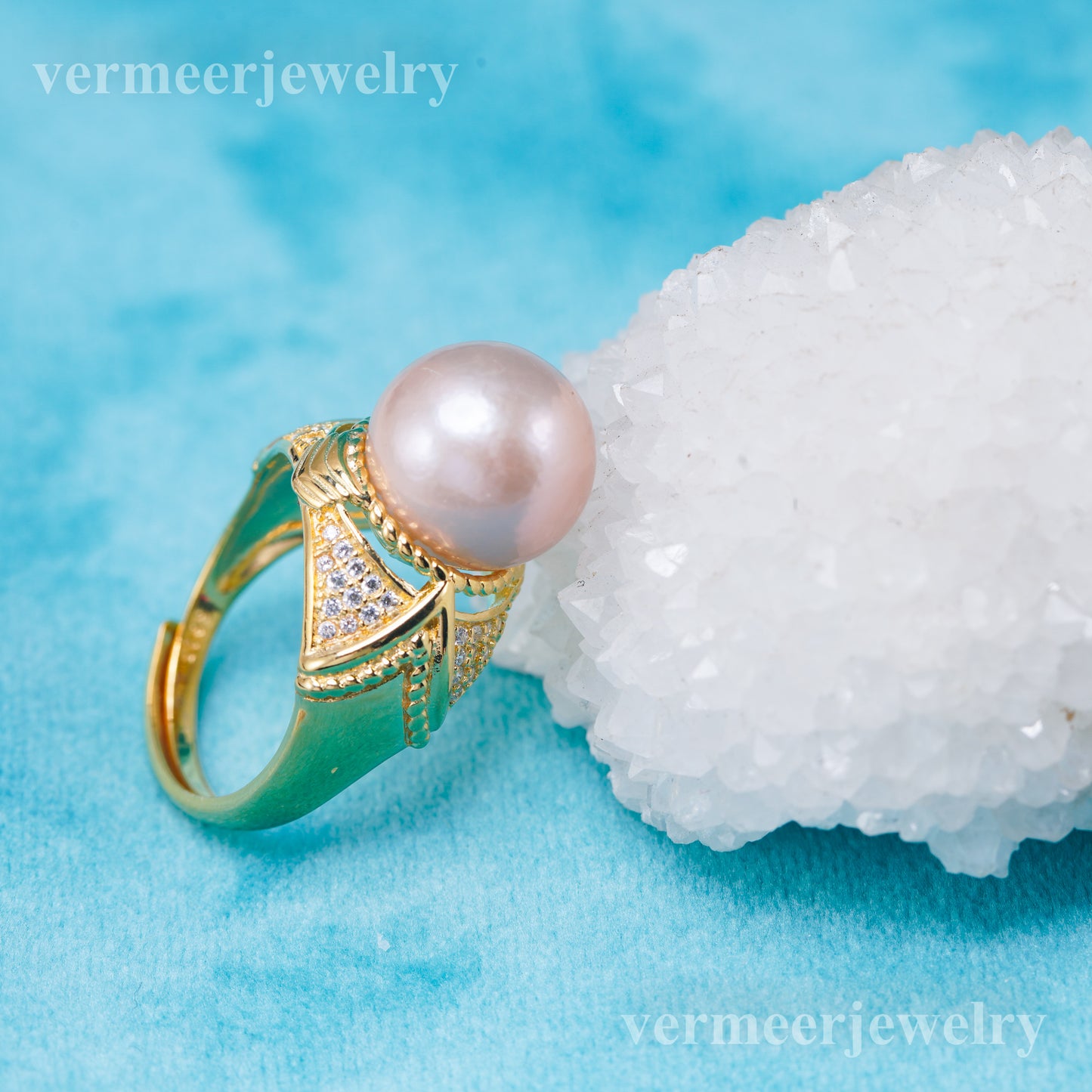 re041030 DIY 9-11mm Natural Freshwater pearl Ring accessory 925 sterling silver Adjustable size engagement ring for women
