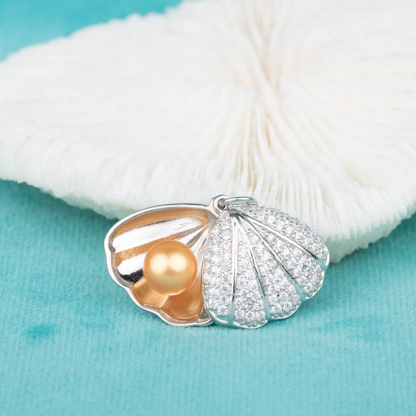 P010741 DIY 6-9mm Natural Freshwater pearl pendant accessory 925 sterling silver engagement jewelry necklace for women