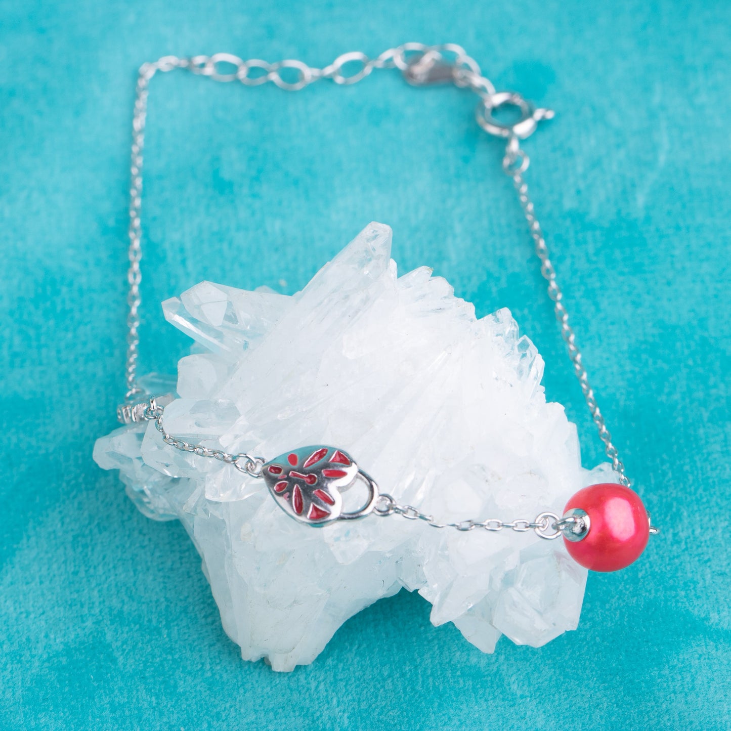 b01138  DIY 7-8mm Natural Freshwater pearl bracelet accessory 925 sterling silver adjustable chain bracelet for women