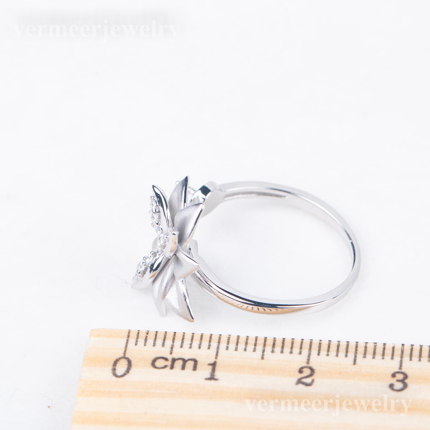 r040826 DIY 7-8mm Natural Freshwater pearl Ring accessory 925 sterling silver Adjustable size engagement jewelry ring for women