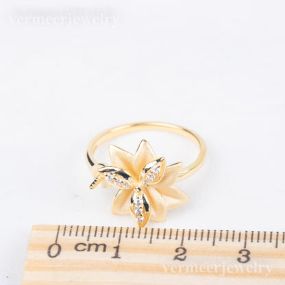 r040826 DIY 7-8mm Natural Freshwater pearl Ring accessory 925 sterling silver Adjustable size engagement jewelry ring for women