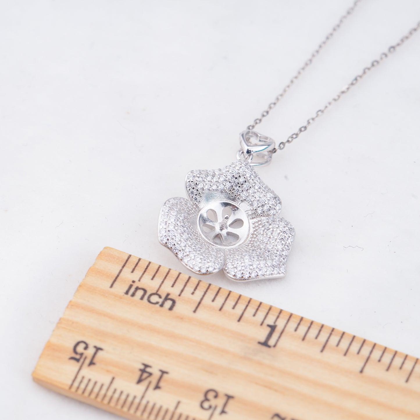 Pe011059  DIY 9-12mm Natural Freshwater pearl pendant accessory 925 sterling silver engagement jewelry necklace for women