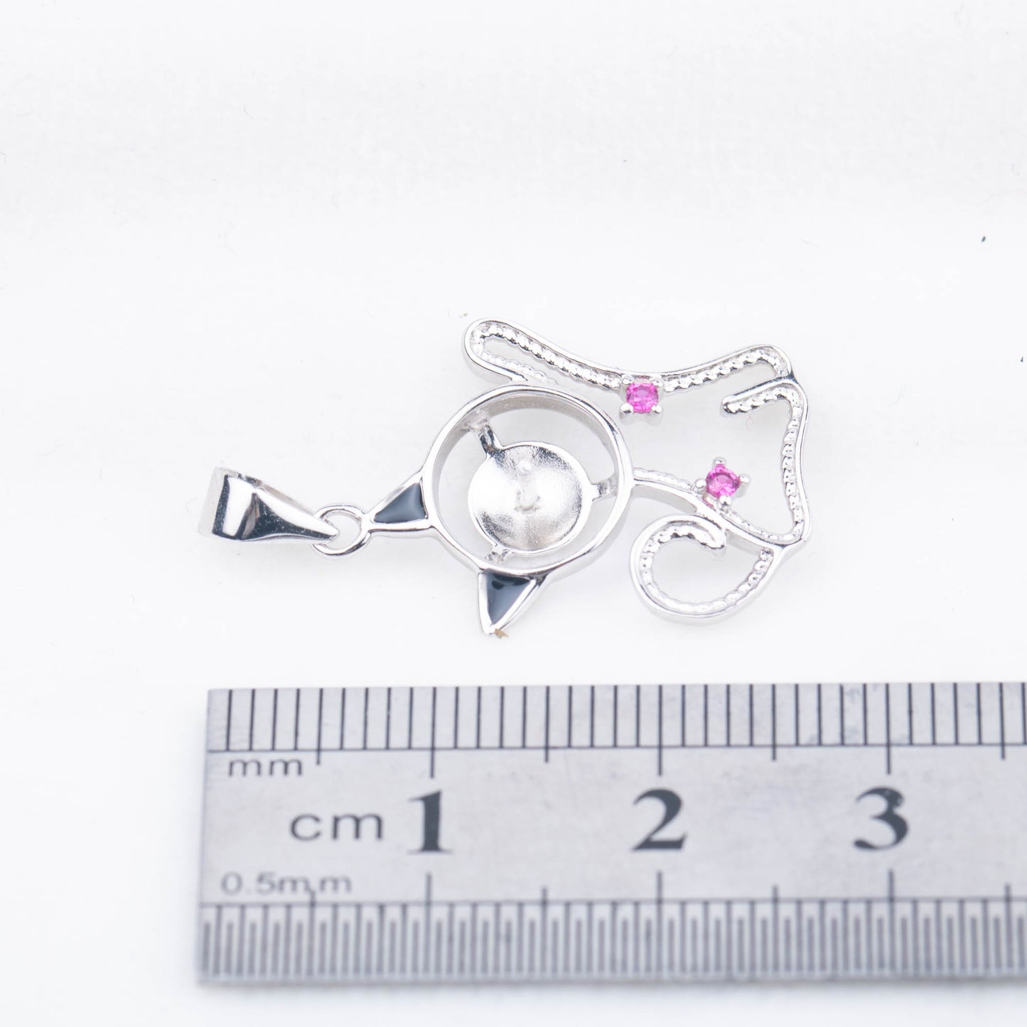 P030930 DIY 7-9mm Natural Freshwater pearl pendant accessory 925 sterling silver engagement jewelry necklace for women