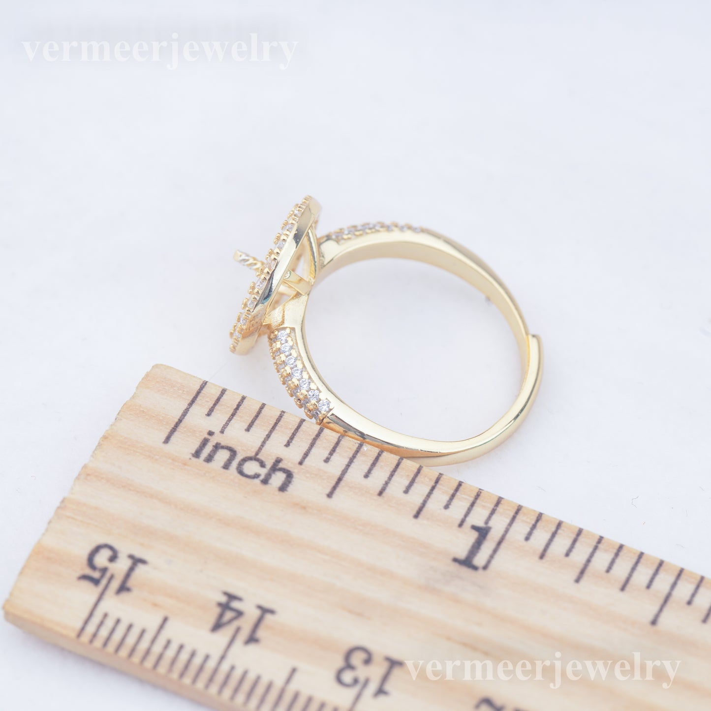 re010951 DIY 9-11mm Natural Freshwater pearl Ring accessory 925 sterling silver Adjustable size engagement ring for women