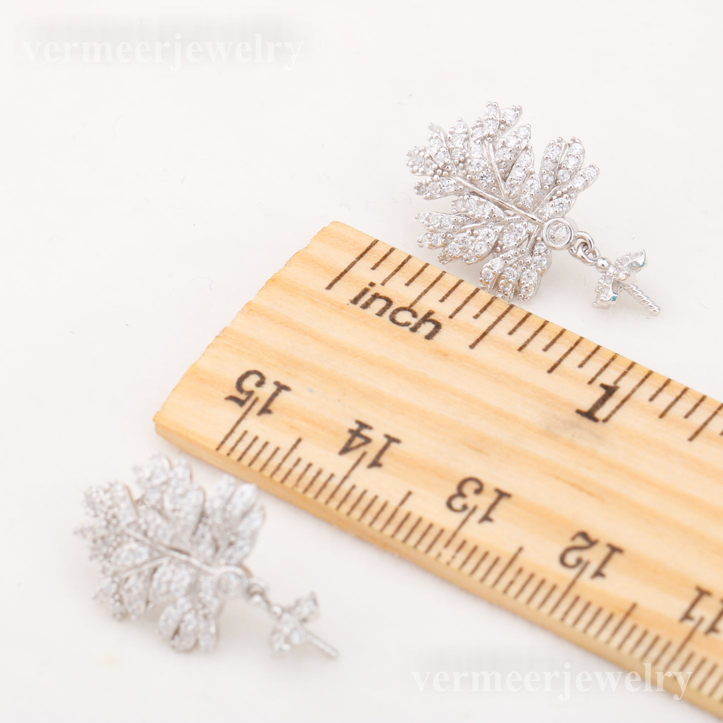 e010863 S925 pearl earring 925 sterling silver DIY 7-8mm Natural Freshwater pearl stud earring for women