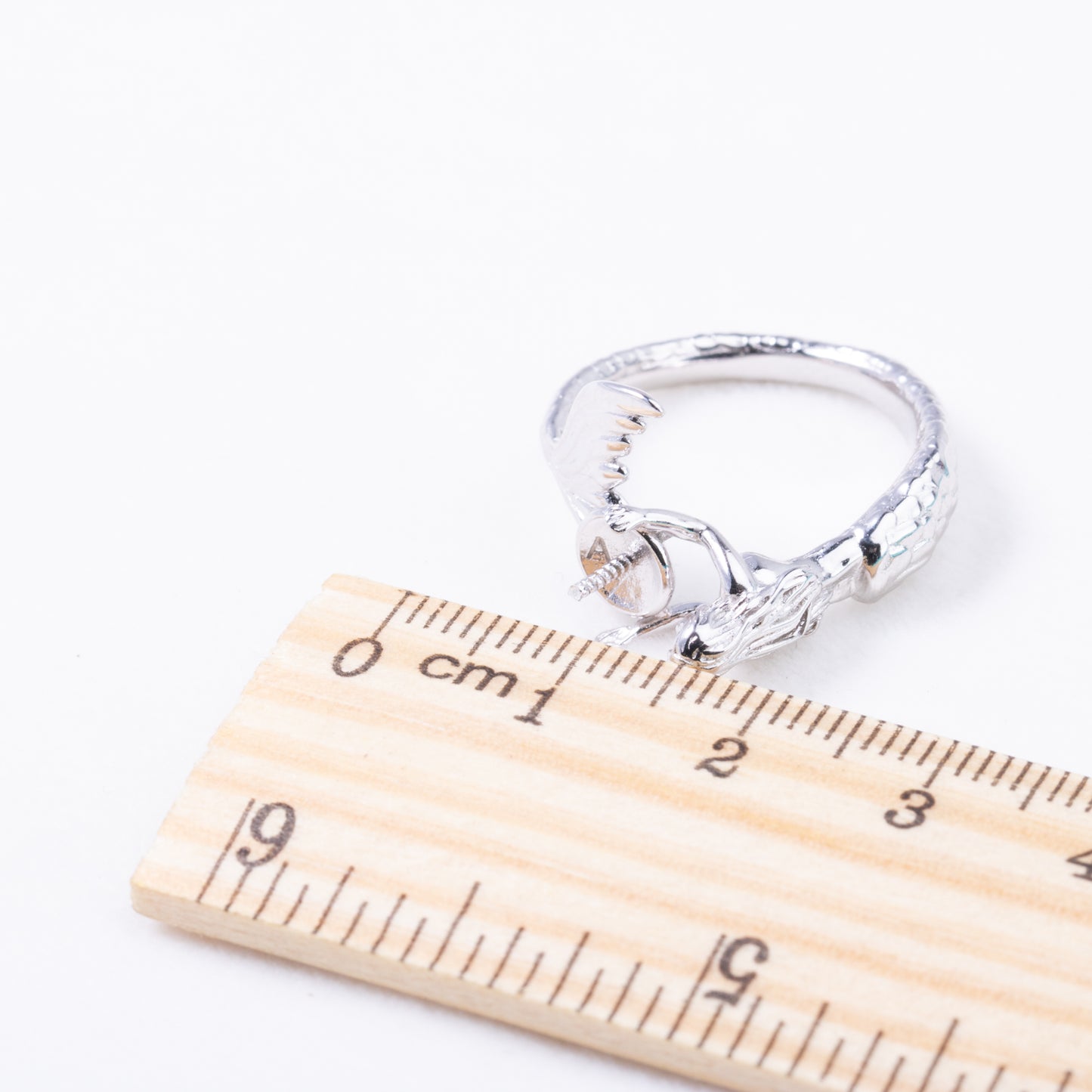 sr070885  DIY 6-8mm Natural Freshwater pearl Ring accessory 925 sterling silver Sized ring engagement jewelry ring for women