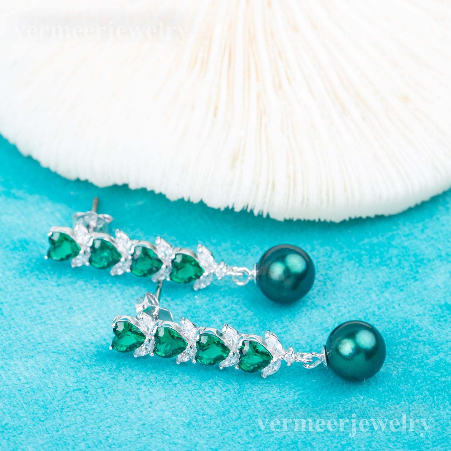 e010819 S925 pearl earring 925 sterling silver DIY 7-8mm Natural Freshwater pearl stud earring for women