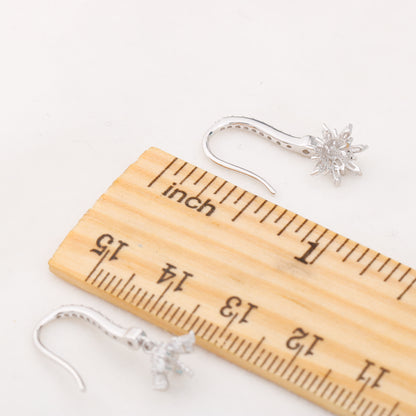 e010852 S925 pearl earring 925 sterling silver DIY 7-8mm Natural Freshwater pearl stud earring for women