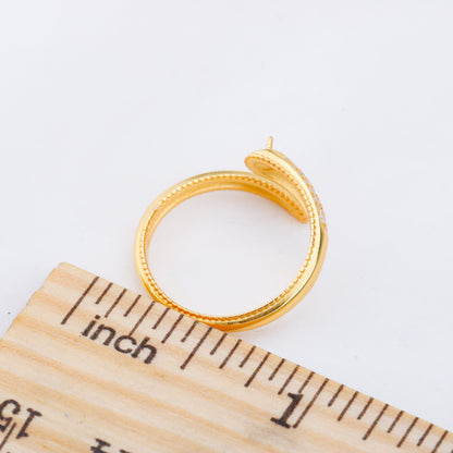 r010906 DIY 6-8mm Natural Freshwater pearl Ring accessory 925 sterling silver Adjustable size engagement jewelry ring for women