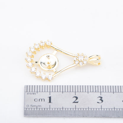 P010908 DIY 7-9mm Natural Freshwater pearl pendant accessory 925 sterling silver engagement jewelry necklace for women