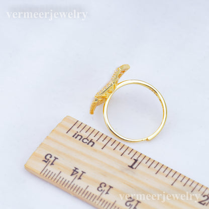 re010927 DIY 9-11mm Natural Freshwater pearl Ring accessory 925 sterling silver Adjustable size engagement ring for women