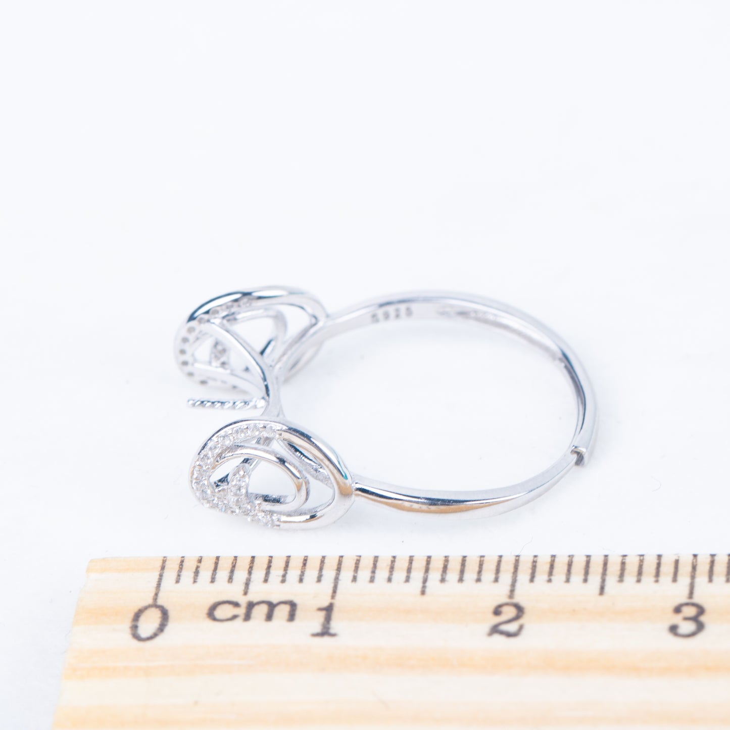 re010834DIY 9-11mm Natural Freshwater pearl Ring accessory 925 sterling silver Adjustable size engagement jewelry ring for women