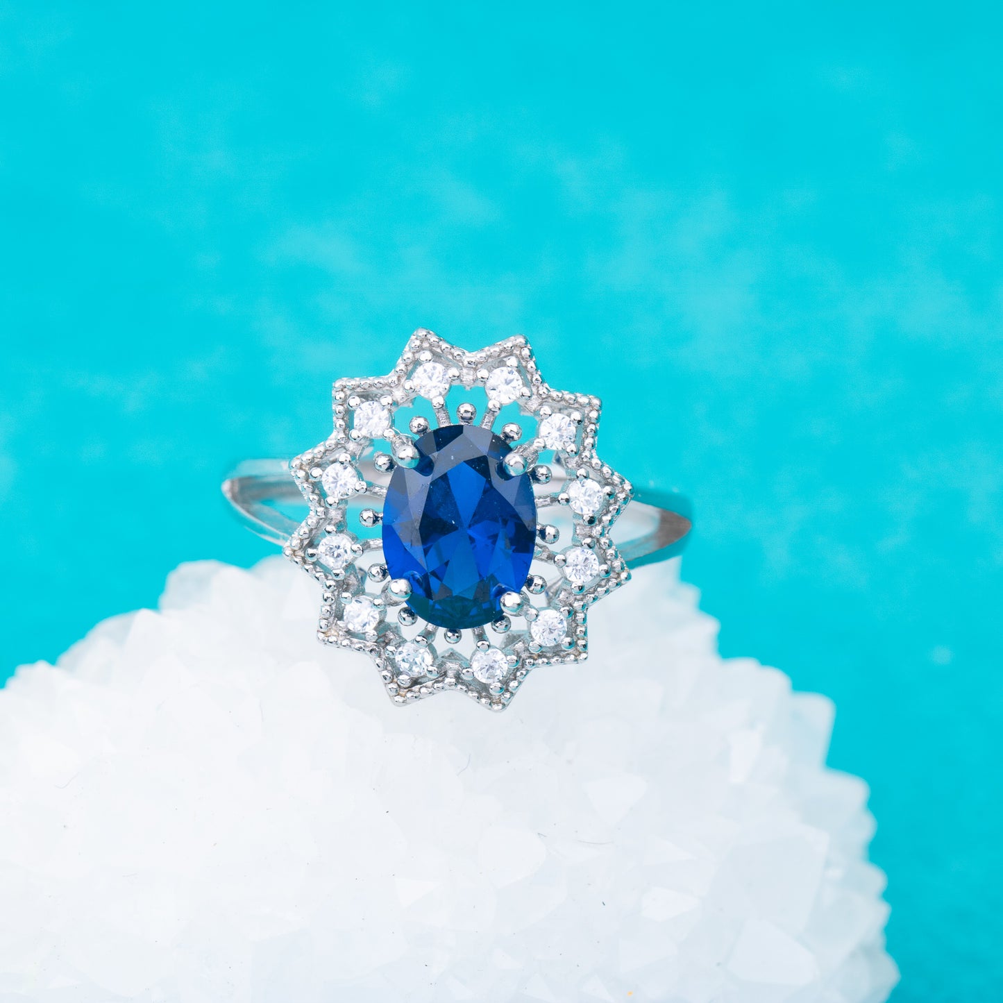 gr0001 925 sterling silver jewelry 6*8mm CZ stones engagement wedding rings birthday gemstone rings for woman