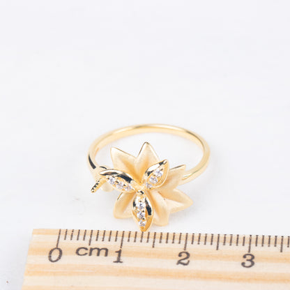r040826 DIY 7-8mm Natural Freshwater pearl Ring accessory 925 sterling silver Adjustable size engagement jewelry ring for women