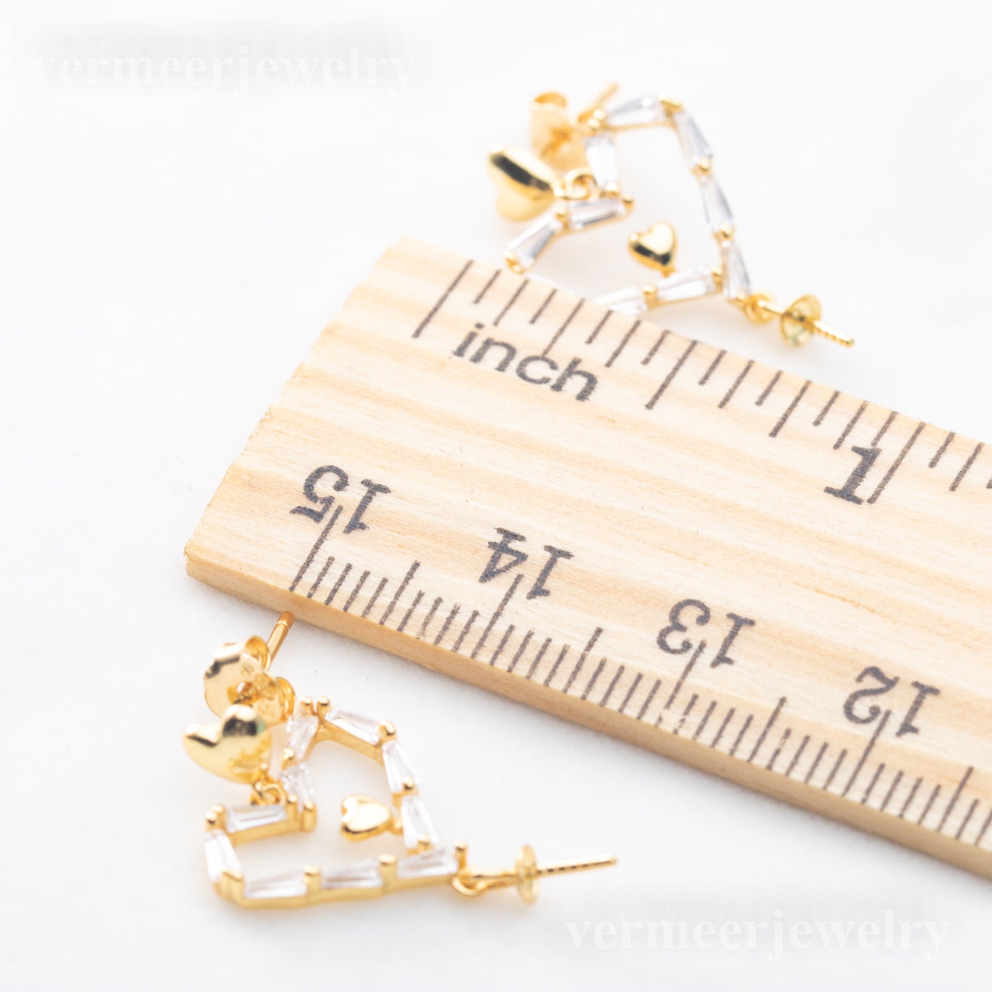 e010829S925 pearl earring 925 sterling silver DIY 7-8mm Natural Freshwater pearl stud earring for women