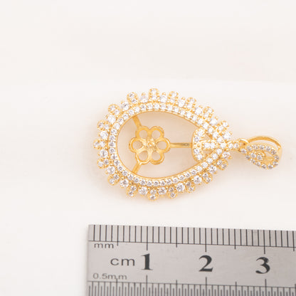 Pe010809 DIY 9-12mm Natural Freshwater pearl pendant accessory 925 sterling silver engagement jewelry necklace for women