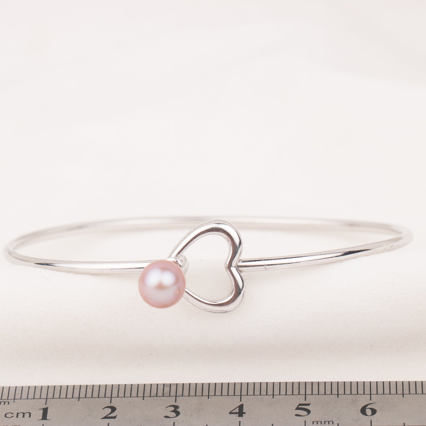 b020159 DIY 7-8mm Natural Freshwater pearl bracelet accessory 925 sterling silver adjustable bangle for women