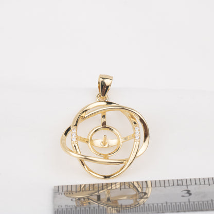 P010745 DIY 9-13mm Natural Freshwater pearl pendant accessory 925 sterling silver engagement jewelry necklace for women