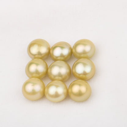 Wholesale 12colors 6-7mm AAA  grade button shape  loose freshwater pearl round shape half hole for pearl party