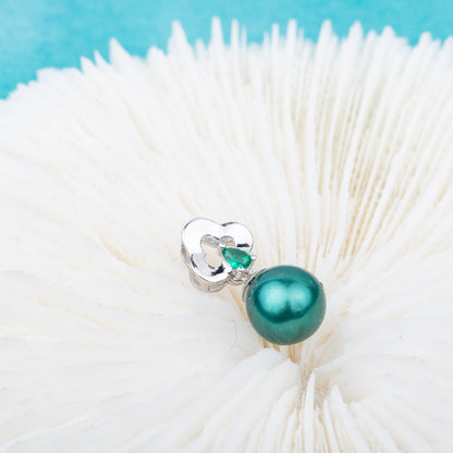 P010837 DIY 7-9mm Natural Freshwater pearl pendant accessory 925 sterling silver engagement jewelry necklace for women