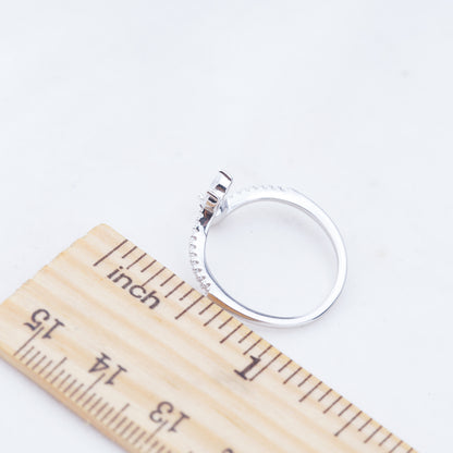 r010932 DIY 6-8mm Natural Freshwater pearl Ring accessory 925 sterling silver Adjustable size engagement jewelry ring for women
