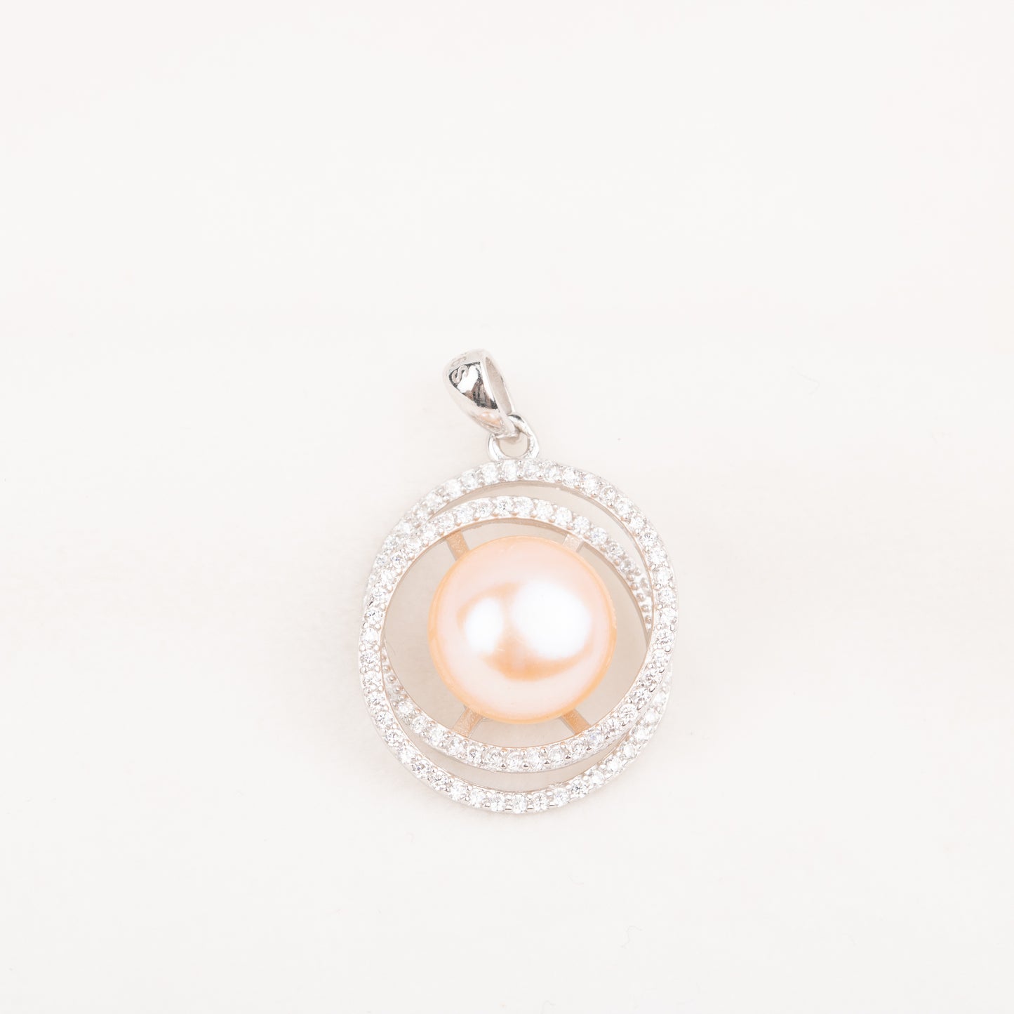 Pe010788 DIY 9-12mm Natural Freshwater pearl pendant accessory 925 sterling silver engagement jewelry necklace for women