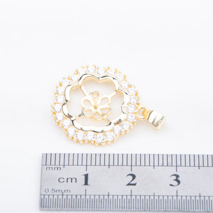 Pe010907 DIY 9-13mm Natural Freshwater pearl pendant accessory 925 sterling silver engagement jewelry necklace for women