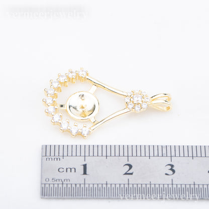 P010908 DIY 7-9mm Natural Freshwater pearl pendant accessory 925 sterling silver engagement jewelry necklace for women