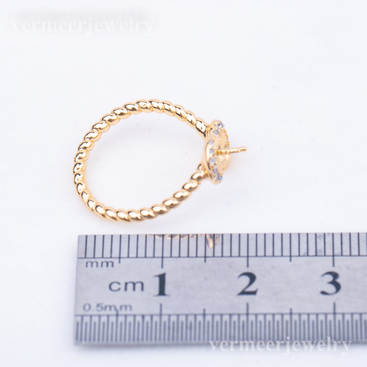 r010758 DIY 7-8mm Natural Freshwater pearl Ring accessory 925 sterling silver Adjustable size engagement jewelry ring for women