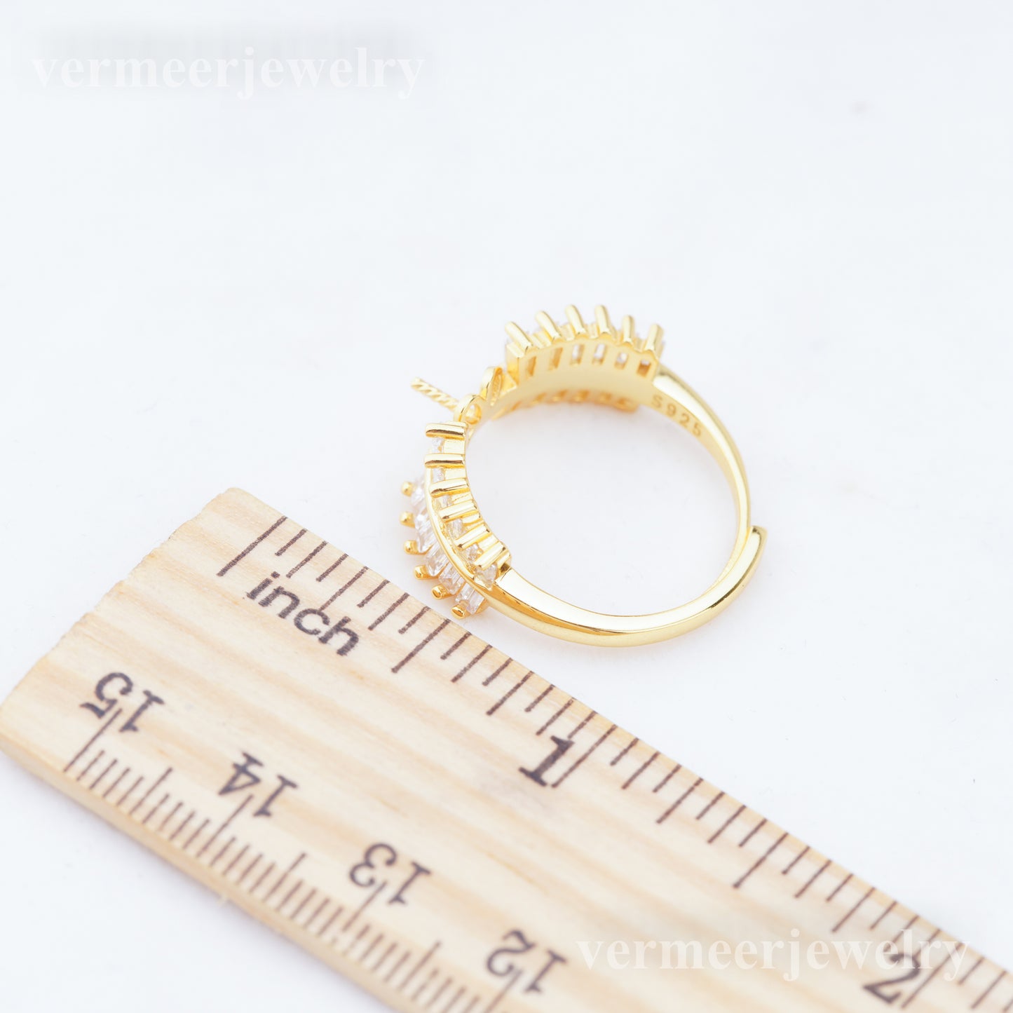 re010940 DIY 9-11mm Natural Freshwater pearl Ring accessory 925 sterling silver Adjustable size engagement ring for women