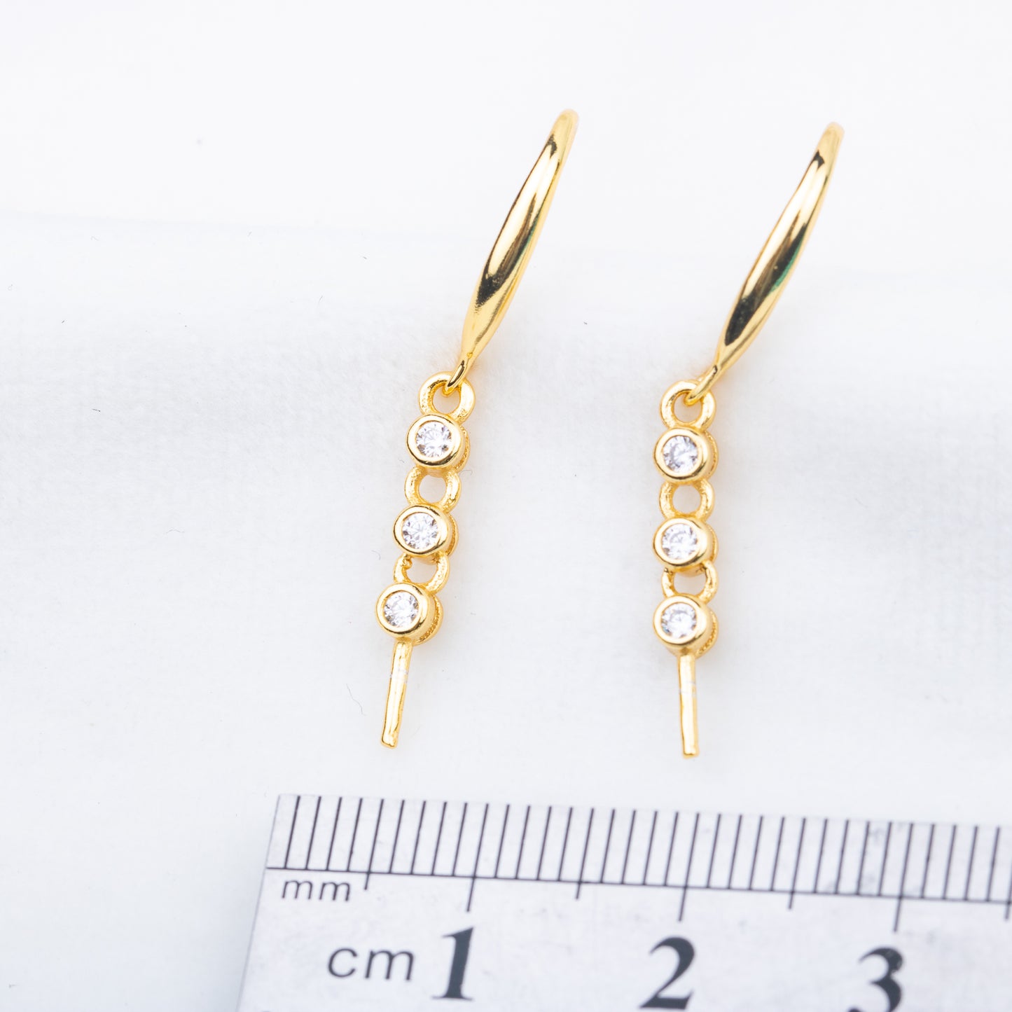 e010716 S925 pearl earring 925 sterling silver DIY 7-8mm Natural Freshwater pearl stud earring for women