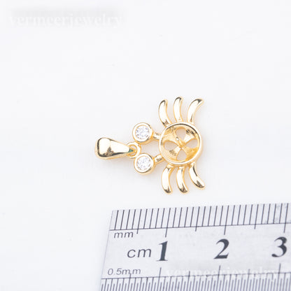 P010882 DIY 7-9mm Natural Freshwater pearl pendant accessory 925 sterling silver engagement jewelry necklace for women