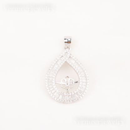 Pe010787 DIY 9-12mm Natural Freshwater pearl pendant accessory 925 sterling silver engagement jewelry necklace for women