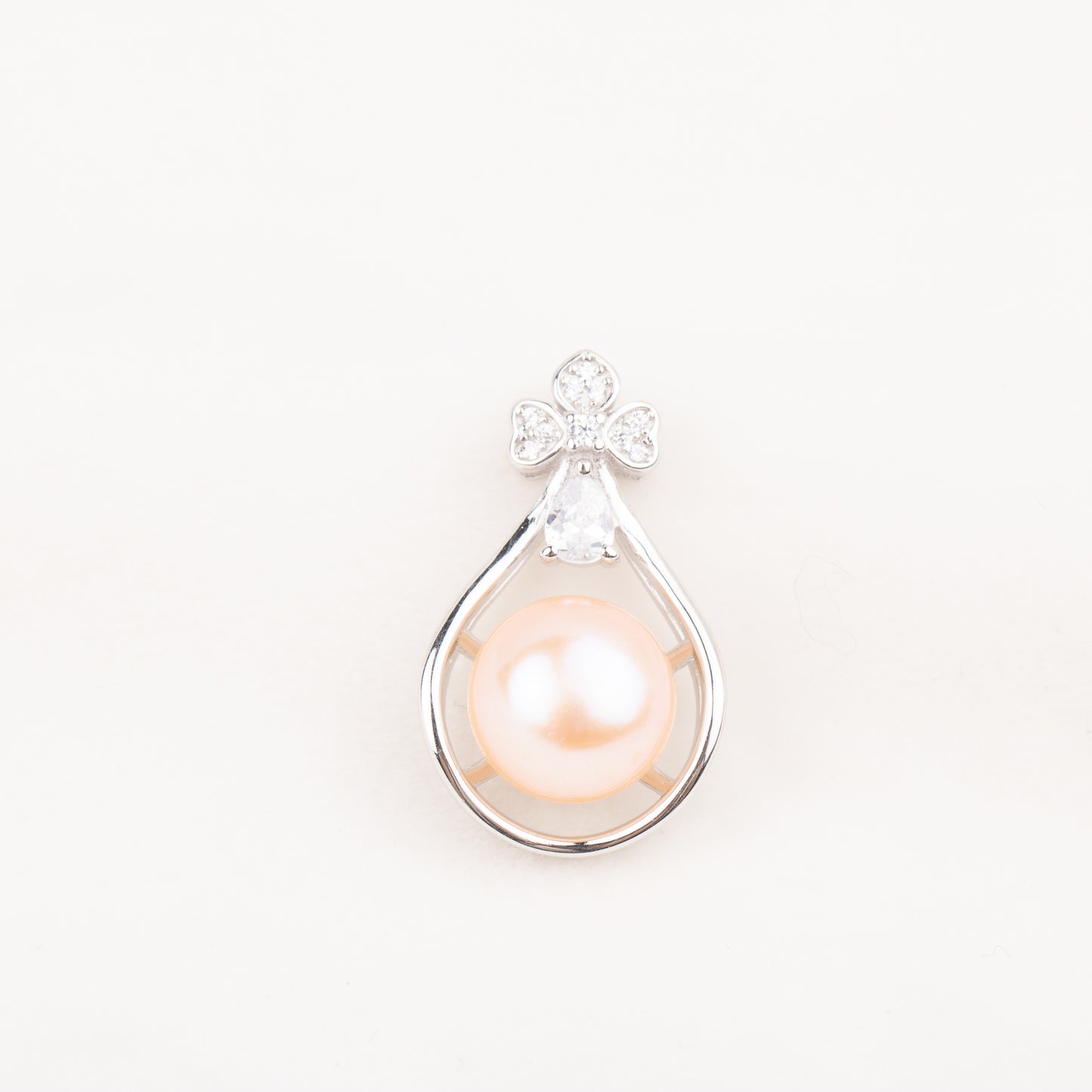 Pe010786 DIY 9-12mm Natural Freshwater pearl pendant accessory 925 sterling silver engagement jewelry necklace for women