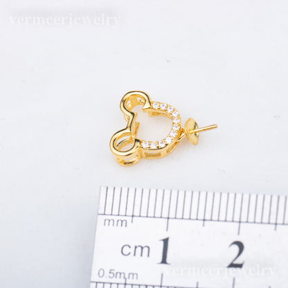 P010850 DIY 7-9mm Natural Freshwater pearl pendant accessory 925 sterling silver engagement jewelry necklace for women