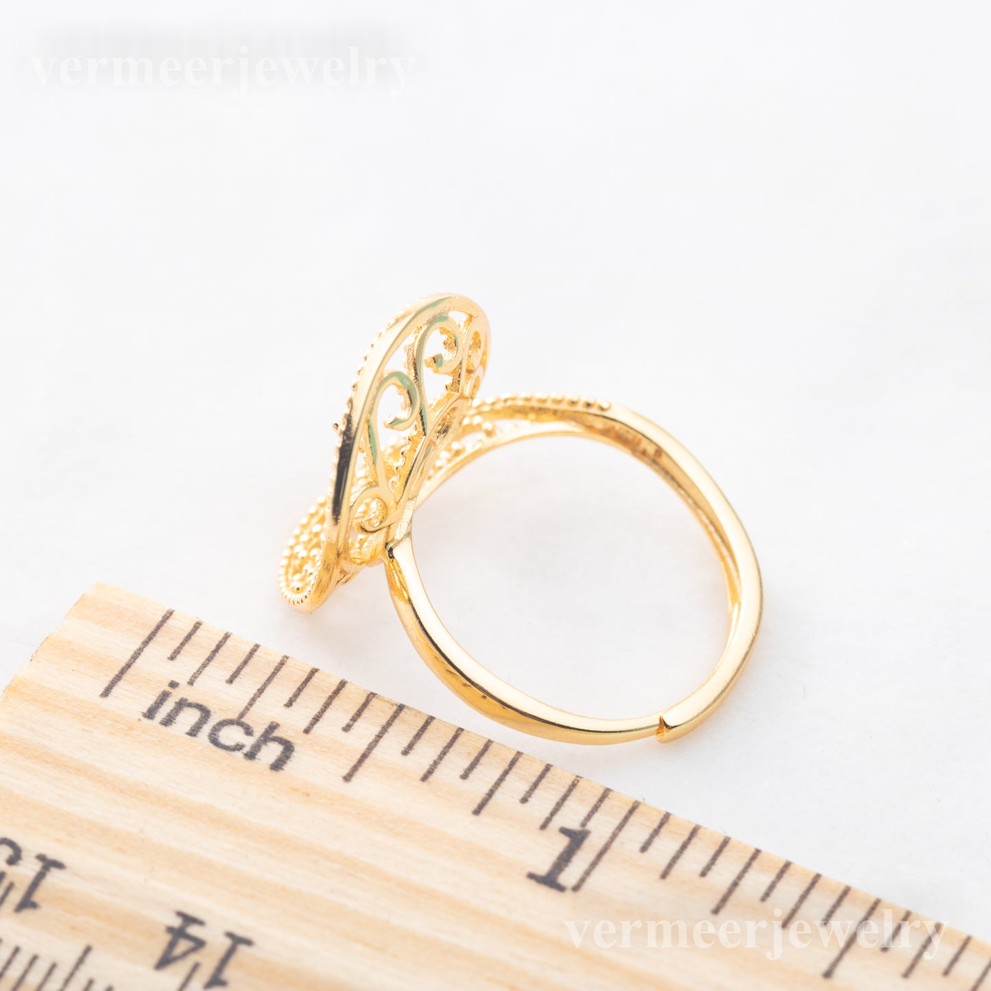 r010865 DIY 6-8mm Natural Freshwater pearl Ring accessory 925 sterling silver Adjustable size engagement jewelry ring for women