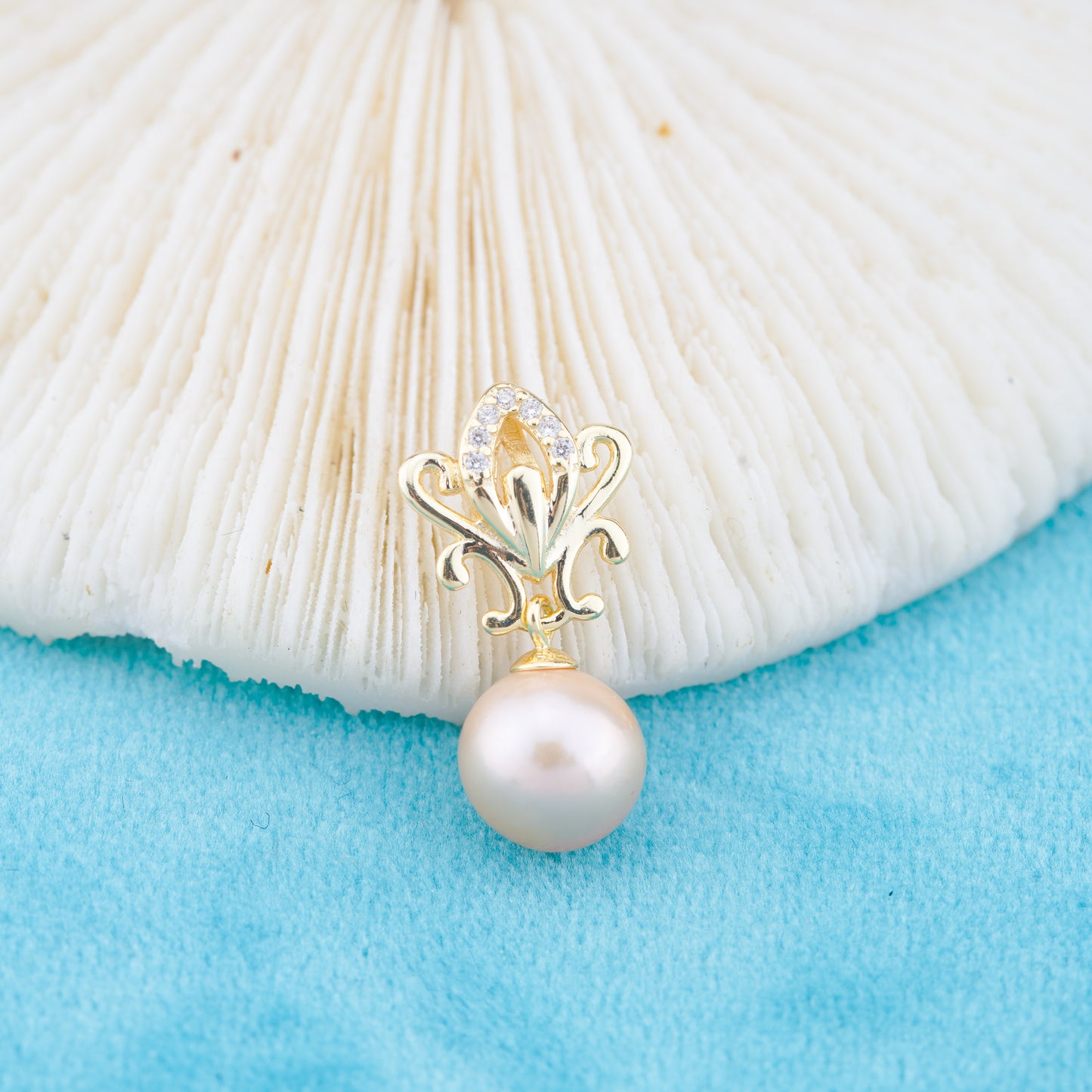 P011049 DIY 6-8mm Natural Freshwater pearl pendant accessory 925 sterling silver engagement jewelry necklace for women