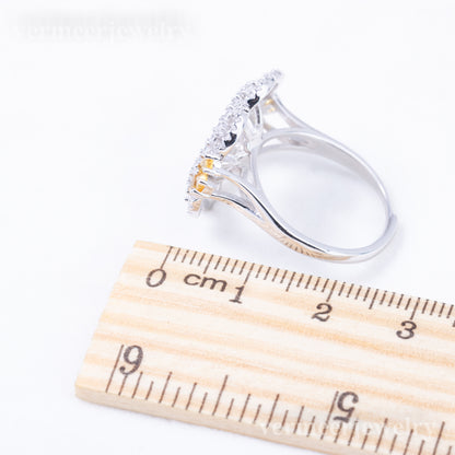 re010902 DIY 9-11mm Natural Freshwater pearl Ring accessory 925 sterling silver Adjustable size engagement ring for women